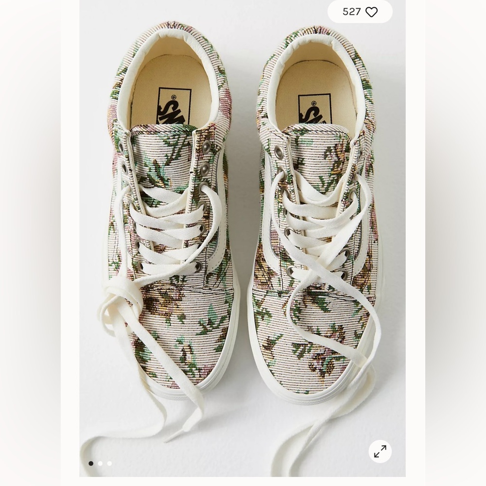 Tapestry Vans - Free People - Women’s size 7.5